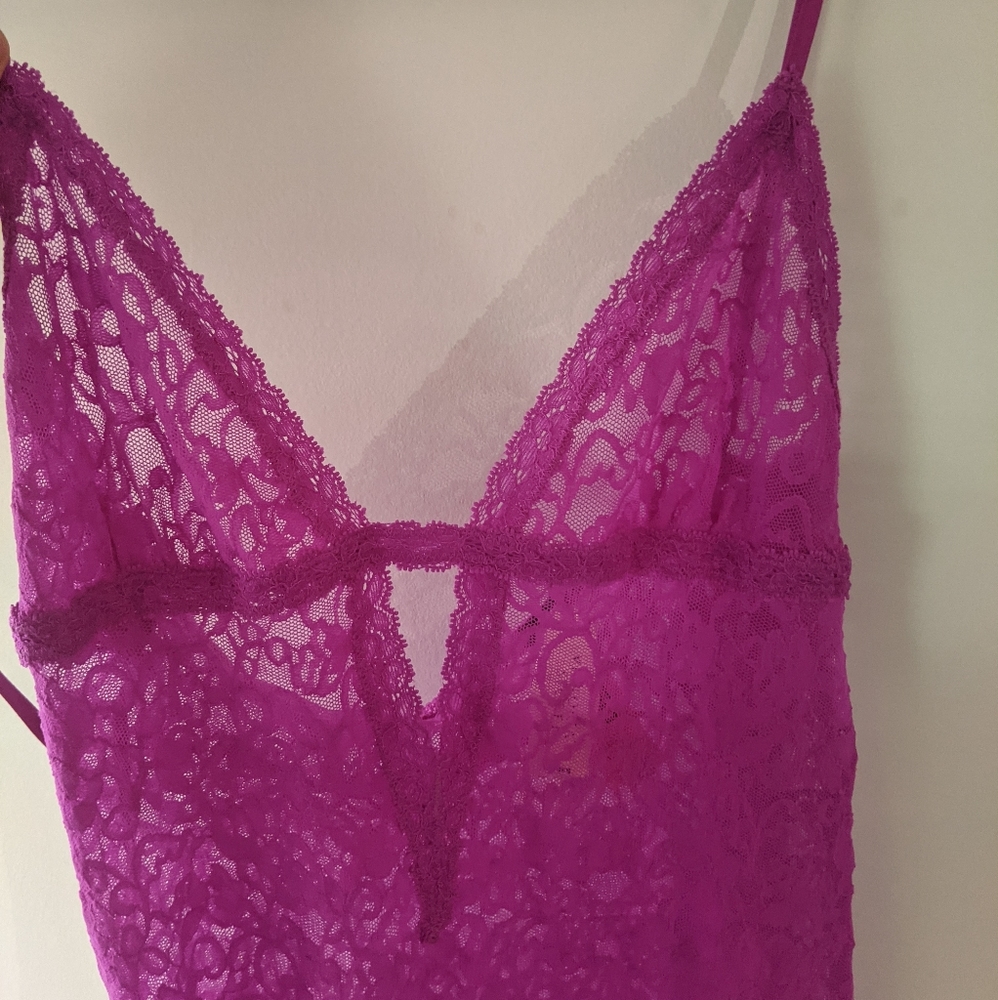 Victoria's secret purple lace slip